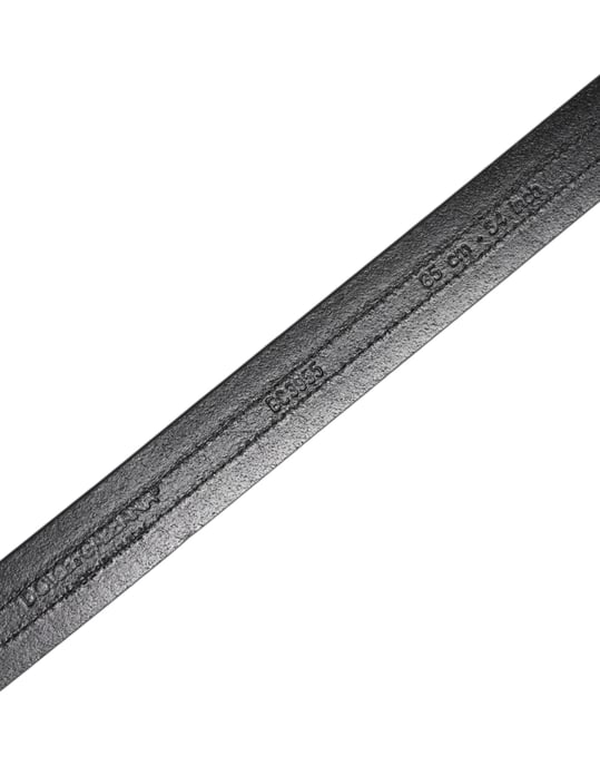 Dolce & Gabbana Schwarzer Burgunder Kalbsleder Gürtel mit Metalllogo-Schnalle - Image 5