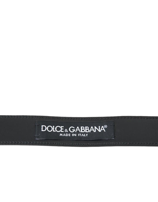 Dolce & Gabbana Roter Leder Gürtel mit Silberner Metallschnalle für Herren - Image 3