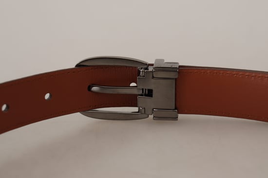 Dolce & Gabbana Brauner Leoparden-Prägung Leder Schnallen-Gürtel - Image 6