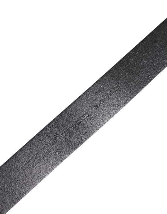 Dolce & Gabbana Schwarzer Klassischer Leder Gürtel mit Metallverschluss - Image 5