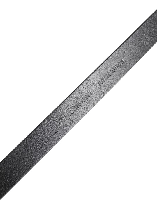 Dolce & Gabbana Schwarzer Klassischer Gürtel mit Goldfarbenem Metall-Logo-Schnalle - Image 5