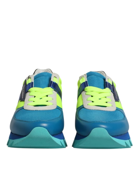 Dolce & Gabbana Mehrfarbige Leder Low-Top Herren Sneaker Schuhe - Image 2