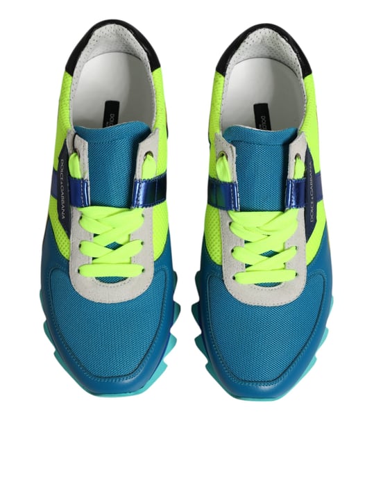 Dolce & Gabbana Mehrfarbige Leder Low-Top Herren Sneaker Schuhe - Image 3