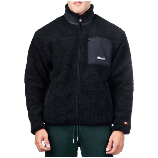 Ellesse - "Este" Fleecejacke für Herren, Durchgehender Reißverschluss (Schwarz) - Image 3
