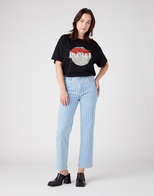 Wrangler gerade Croptone Streifen Jeans - Image 4