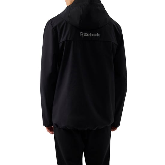 Reebok - "Burbage" Windrunner Jacke für Herren, Über den Kopf (Schwarz) - Image 2