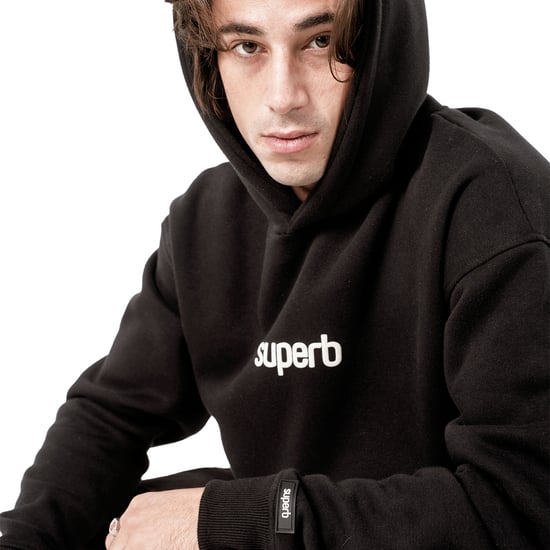 Superb Oversized Hoodie mit voluminöser Kapuze Hexaline SPRB6500 - Schwarz - Image 2