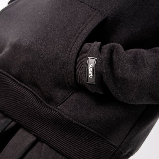Superb Oversized Hoodie mit voluminöser Kapuze Hexaline SPRB6500 - Schwarz - Image 6