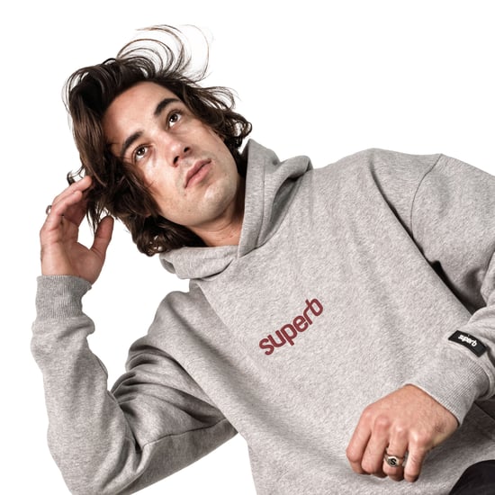 Herren Oversized Hoodie mit Pufferkapuze Hexaline SPRB6500 - Image 2