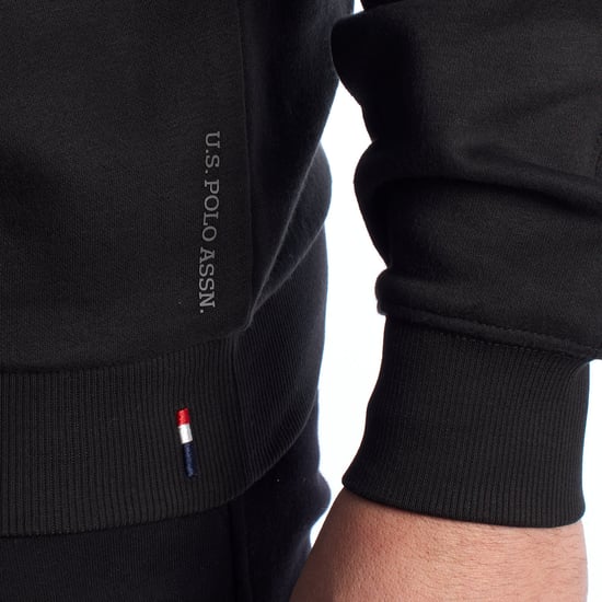 U.S. Polo Assn Herren-Sweatshirt mit Rundhals, Modell US40187021 - Schwarz - Image 5