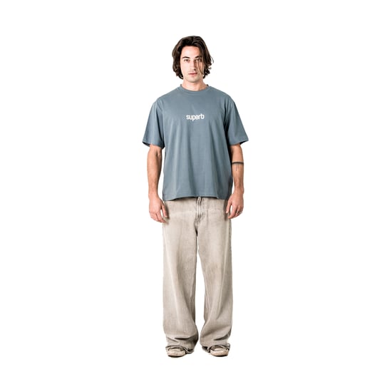 Herren Oversized Baumwoll Kurzarm T-Shirt Little Core Puffy SPRB3500 - Image 3