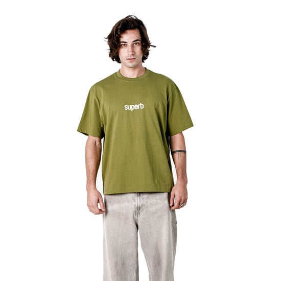 Herren Oversized Baumwoll Kurzarm T-Shirt Little Core Puffy SPRB3500 - Image 1
