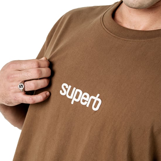 Herren Übergroßes Baumwoll-Kurzarm-T-Shirt Little Core Puffy SPRB3500 - Image 2