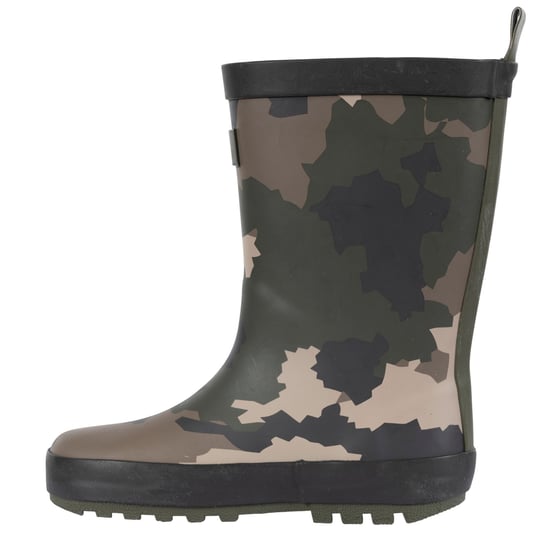 Trespass - Kinder Gummistiefel "Puddle" (Grün/Braun/Schwarz Tarnmuster) - Image 3