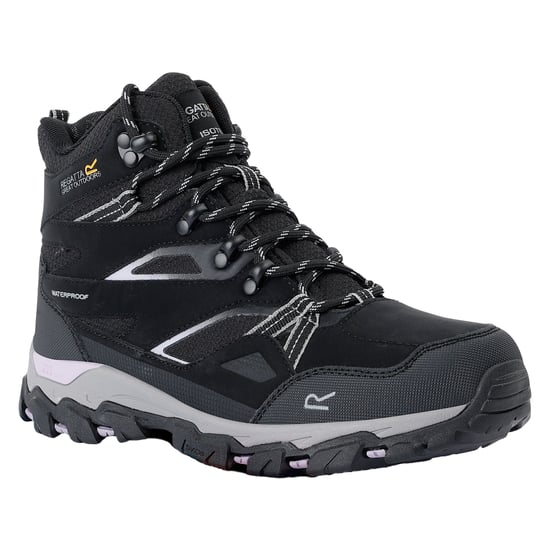 Regatta - Damen Wanderstiefel "Holcombe III" (Schwarz/Violetter Salbei) - Image 4