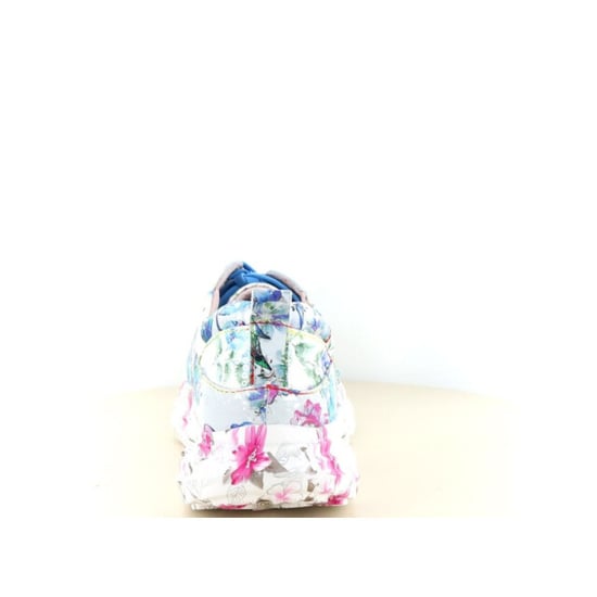 Laura Vita Damen-Sneaker Sofiao 07, blau-rosa, mit Blumenmuster, aus Leder, Plateau. - Image 3