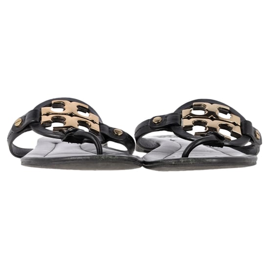 Tory Burch Miller Weiche Sandalen aus schwarzem Leder - Image 2