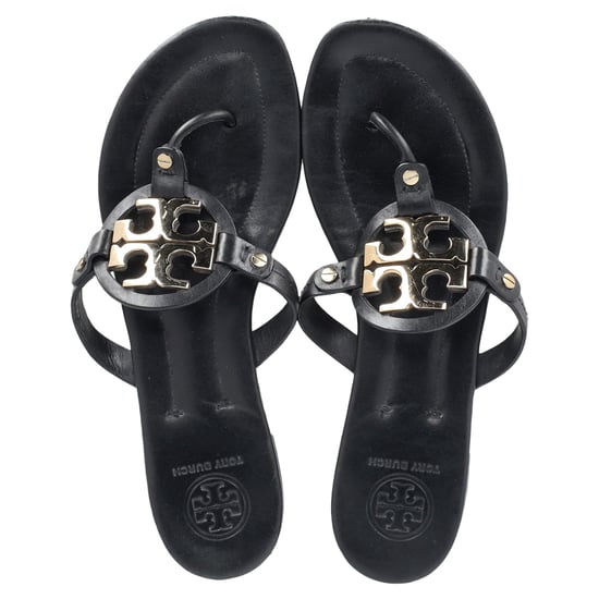 Tory Burch Miller Weiche Sandalen aus schwarzem Leder - Image 3