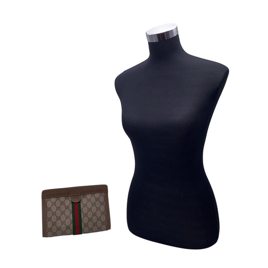 Gucci Vintage Stoff-Clutch Ophidia - Image 2