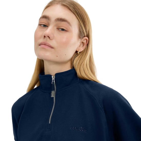 Ellesse - "Carrera" Sweatshirt für Damen, mit kurzem Reißverschluss (Marine) - Image 3