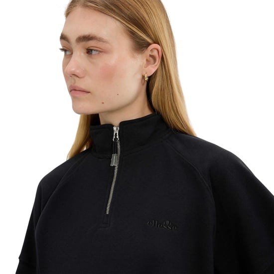 Ellesse - "Carrera" Sweatshirt für Damen, mit kurzem Reißverschluss (Schwarz) - Image 3
