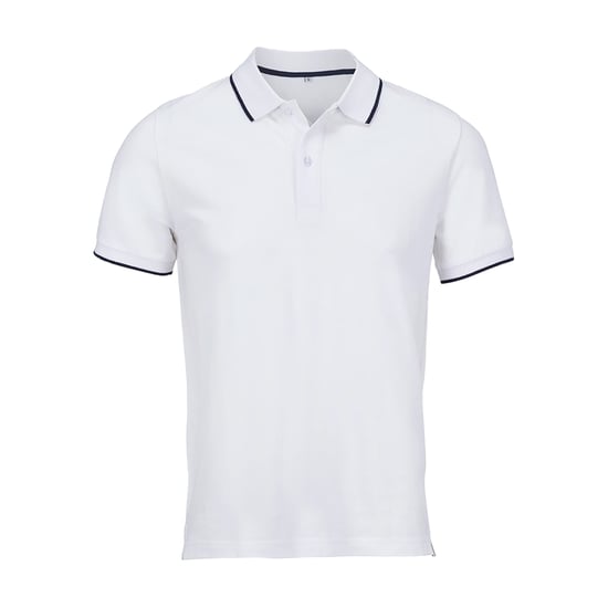 SOLS - "Palermo" Poloshirt für Herren/Damen Unisex (Weiß/Dunkelblau) - Image 1