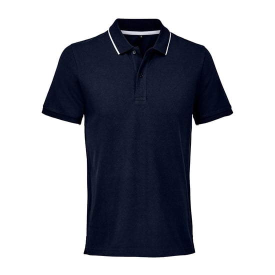 SOLS - "Palermo" Poloshirt für Herren/Damen Unisex (Dunkelblau/Weiß) - Image 1