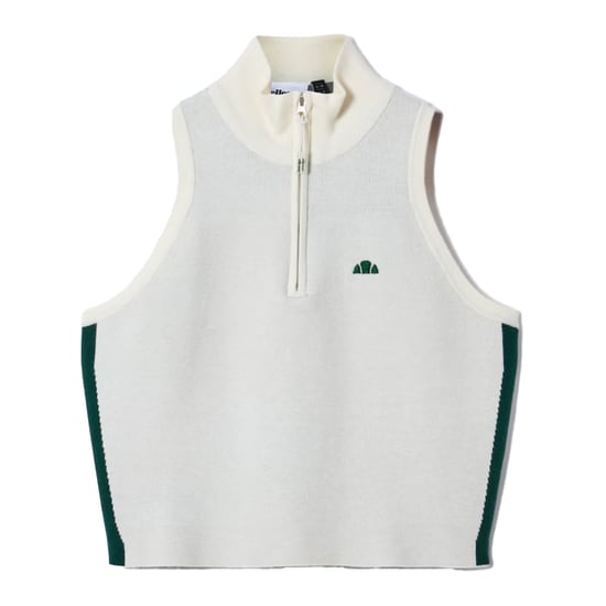 Ellesse - "Surista" Oberteil für Damen, mit kurzem Reißverschluss (Naturweiß) - Image 1