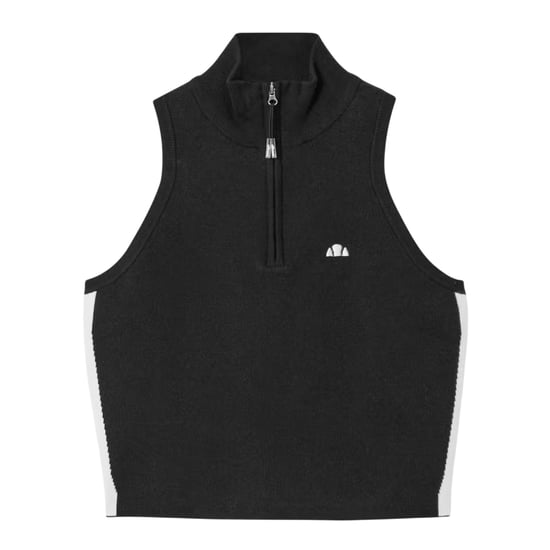 Ellesse - "Surista" Oberteil für Damen, mit kurzem Reißverschluss (Schwarz) - Image 1