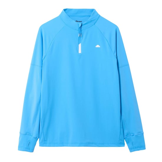 Ellesse - "Musica" T-Shirt für Herren, mit kurzem Reißverschluss, Langärmlig (Blau) - Image 1
