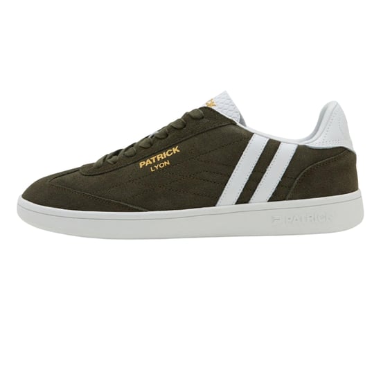 Patrick - "Lyon" Sneaker für Herren, Wildleder, Cupsohle (Oliv/Weiß) - Image 1