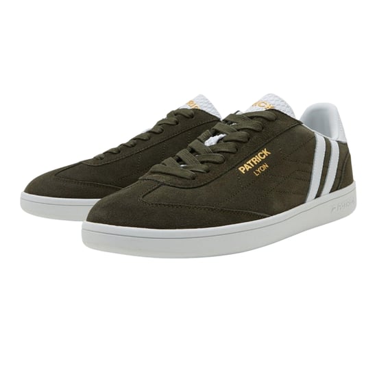 Patrick - "Lyon" Sneaker für Herren, Wildleder, Cupsohle (Oliv/Weiß) - Image 3
