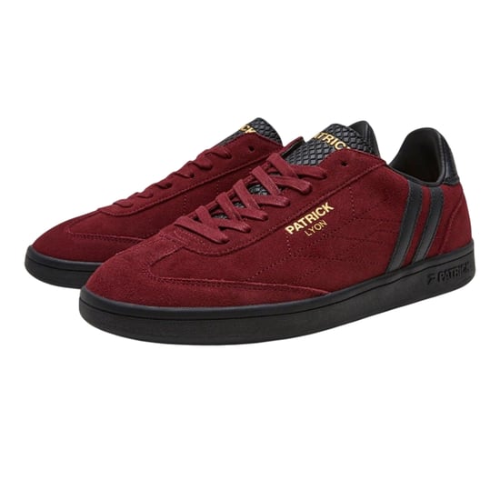 Patrick - "Lyon" Sneaker für Herren, Wildleder, Cupsohle (Burgunderrot/Schwarz) - Image 3