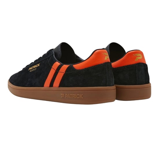 Patrick - "Monaco" Sneaker für Herren, Wildleder, Cupsohle (Schwarz/Orange) - Image 2