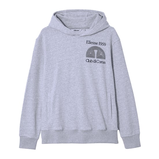 Ellesse - "Club Di Corsa" Kapuzenpullover für Herren (Hellgrau) - Image 1
