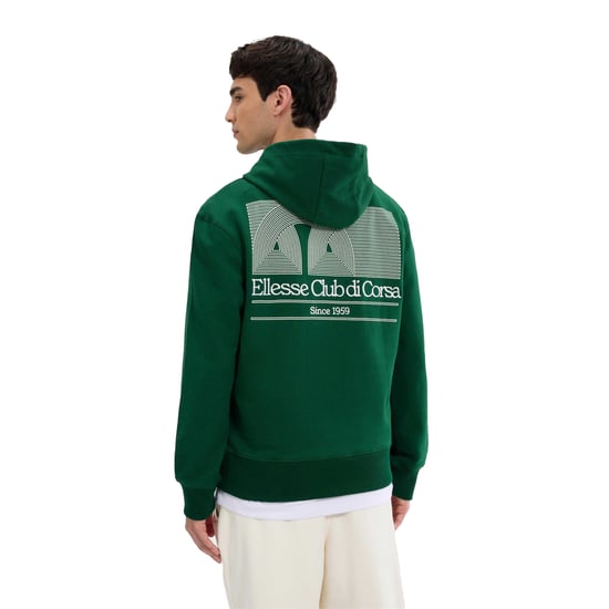 Ellesse - "Club Di Corsa" Kapuzenpullover für Herren (Dunkelgrün) - Image 2
