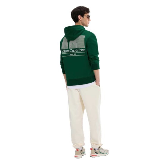 Ellesse - "Club Di Corsa" Kapuzenpullover für Herren (Dunkelgrün) - Image 4