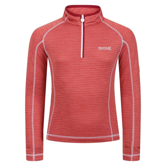 Regatta - "Berley" Fleece-Oberteil mit halbem Reißverschluss für Kinder (Mineral Rot) - Image 1