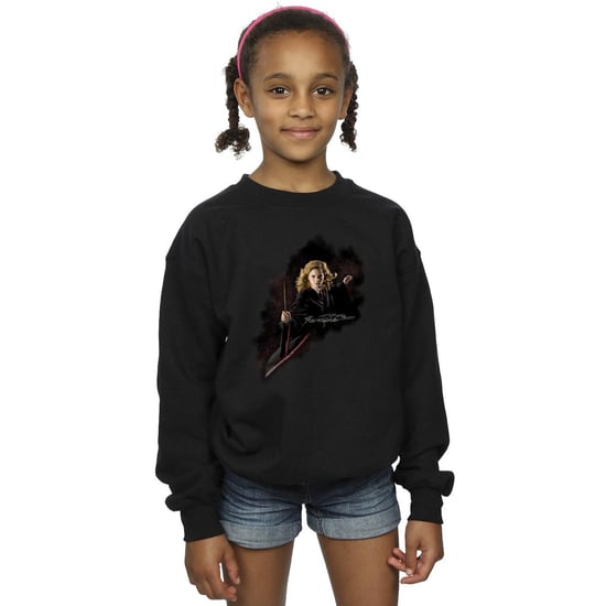 Harry Potter - "Fight Like A Girl" Sweatshirt für Mädchen (Schwarz) - Image 2