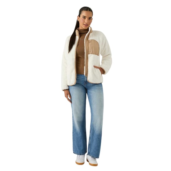 Reebok - "Double Monkey" Fleecejacke für Damen (Cremefarbe) - Image 4