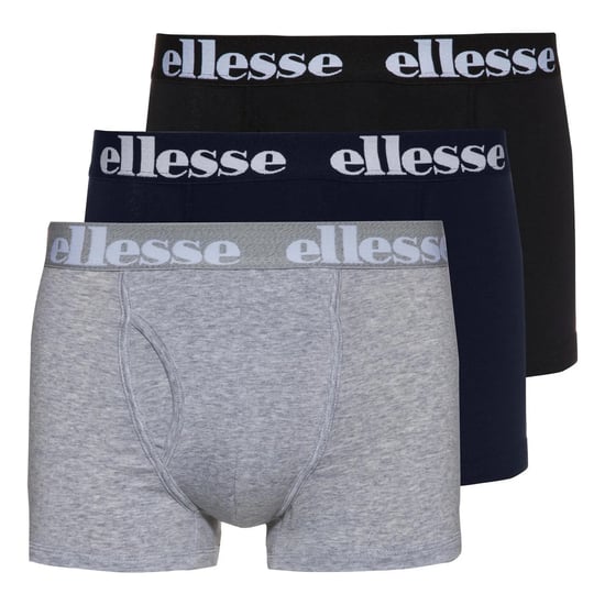 Ellesse - "Hali" Boxershorts für Herren (3er-Pack) (Schwarz/Grau/Marine) - Image 1