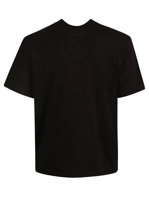 Amiri Black Staggered Logo Print T-Shirt in Schwarz - Image 3