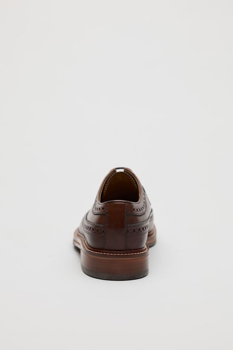 Chapman & Moore Longwing Brogue Country Leder Herren Schuhe Choco - Image 3