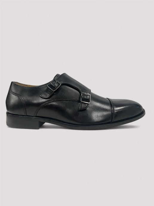 Chapman & Moore Zehenkappen-Monkleder-Herrenschuhe Schwarz - Image 2