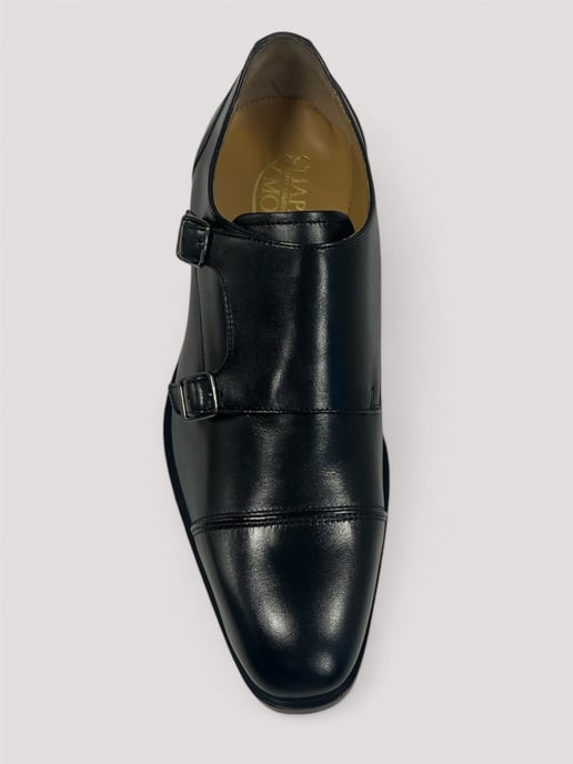 Chapman & Moore Zehenkappen-Monkleder-Herrenschuhe Schwarz - Image 5