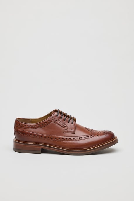 Chapman & Moore Longwing Brogue Country Leder Herren Schuhe in Beere - Image 2
