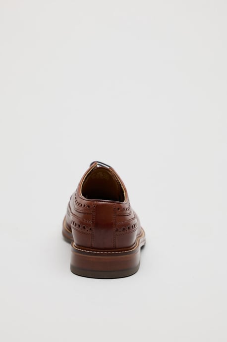 Chapman & Moore Longwing Brogue Country Leder Herren Schuhe in Beere - Image 3