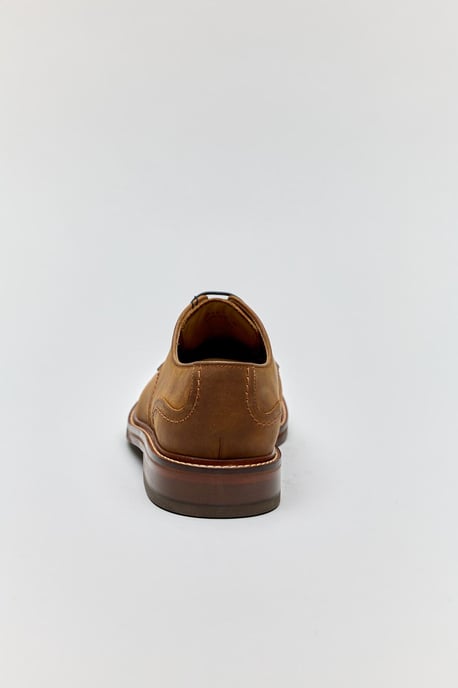 Chapman & Moore Einfache Derby-Land-Oil-Leder-Herrenschuhe in Tan - Image 3