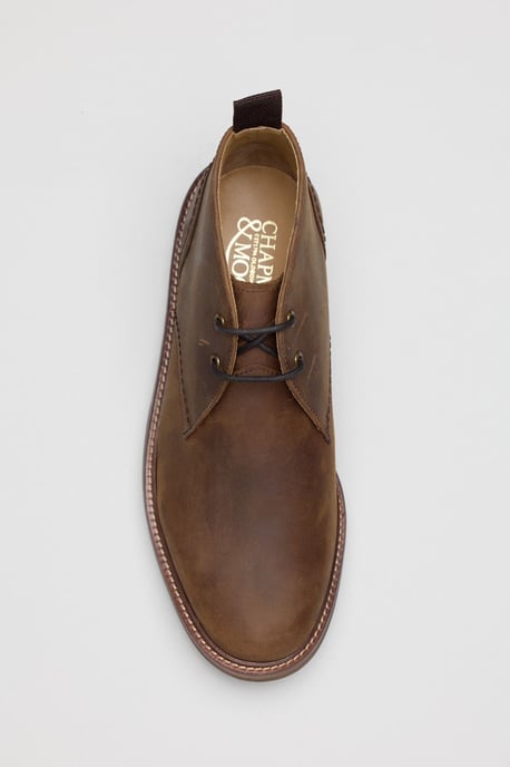 Chapman & Moore Country Chukka Öl-Leder Herren Tan Stiefel - Image 4
