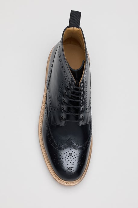 Chapman & Moore Walter Brogue Leder Herrenstiefel Braun - Image 4